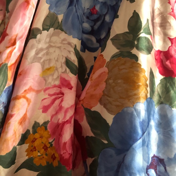 NWT Gorgeous ADONNA Colorful Lined Heavy Floral Long Robe - Picture 3 of 4